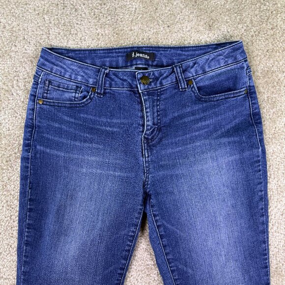 D Jeans Skinny Ankle Mid Rise Jeans Women's Size 6 Blue Denim Stretch E735 - Picture 2 of 12